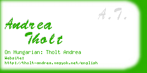 andrea tholt business card